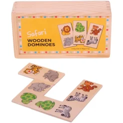 Discount Safari Wooden Dominoes Puzzles|Games