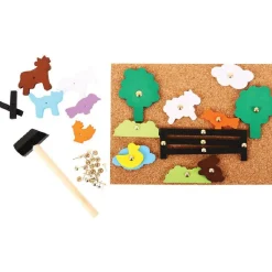 Discount Bigjigs Hammer and Nail Farm Pin-a-Shape Creative Activities|Creative Activities