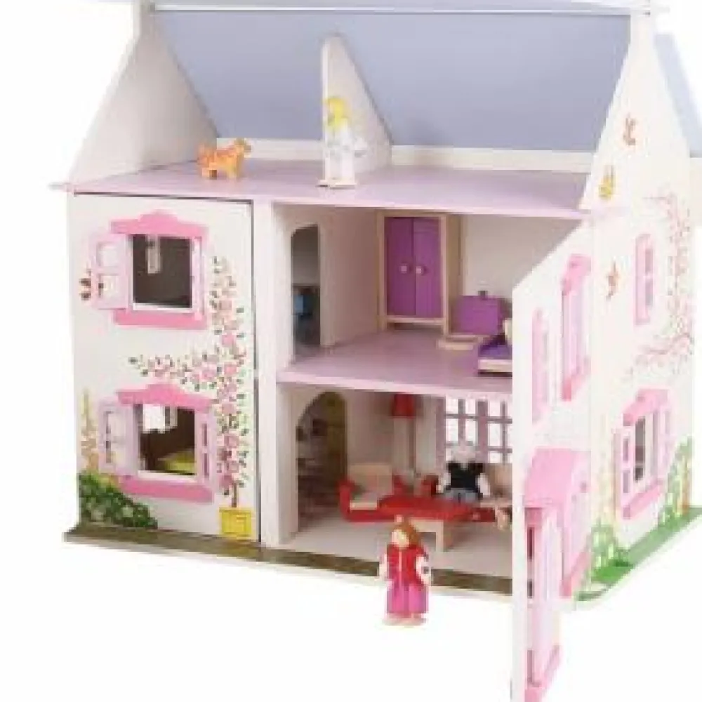 Discount Bigjigs Heritage Rose Cottage Dolls House Creative Activities|Houses