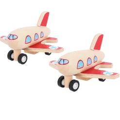 Bigjigs Pull Back Plane Model Figures