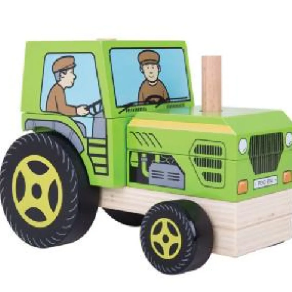 Outlet Bigjigs Stacking Tractor Model Tractors|Pre School