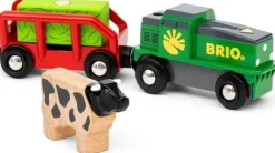 Hot World Farm Battery Train, Carriage and Cow 36018 Trains And Vehicles|Train Sets