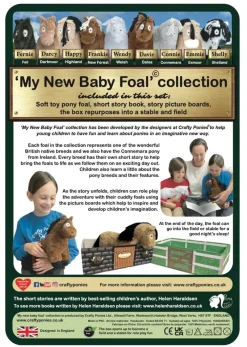 Best Crafty Ponies Baby Foal and Story; Highland, Welsh, New Forest, Connemara, Dartmoor, Shetland, Exmoor, Dales, Fell, Role Play|Model Animals