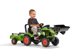 Best Age 2 - 5, Claas Pedal Tractor with Loader and Trailer 2040AM Ride Ons|Model Tractors