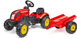 Outlet Age 2 - 5, Country Farmer Red Tractor with Trailer (F2058L) Ride Ons|Pre School