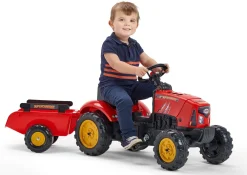 Discount Age 2 - 5, Red Super Charger Pedal Tractor with Opening Bonnet and Trailer 2030AB Trucks|Ride Ons