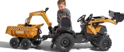 Discount Age 3+ Case Tractor with Loader, Maxi Twin Axel Trailer and Back Hoe 997W Trucks|Ride Ons