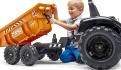 Discount Age 3+ Case Tractor with Loader, Maxi Twin Axel Trailer and Back Hoe 997W Trucks|Ride Ons
