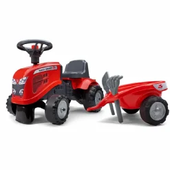 Discount Age 1+, My First Massey Ferguson Tractor and Trailer with rake and shovel 241C Pre School|Model Tractors