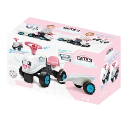 Outlet Age 1+, My First Rainbow White Tractor and Trailer 200B Ride Ons|Role Play