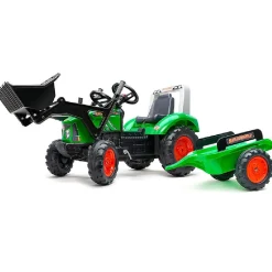 Sale Age 3+, Super Charger Green with Loader, Trailer and Opening Bonnet 2021M Trucks|Ride Ons