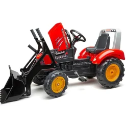 Sale Age 3+ Super Charger Red Tractor with Loader, Opening Bonnet and Trailer 2020M Trucks|Ride Ons
