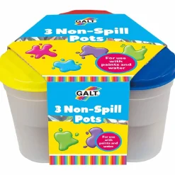 Non Spill Water or Paint Pots x 3 Pre School|Creative Activities