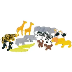 New Wooden African Animals Pre School|Model Animals