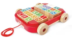Pull Along Wooden Cart with Stacking Blocks Pre School|Pre School