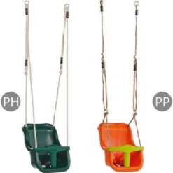 Baby Seat Luxe Green with Poly Hemp Ropes Swings|Swing Accessories
