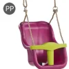 Online Baby Seat Luxe Purple and Green with Poly Prop Ropes Pre School|Swing Accessories