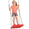 Online Blowmoulded Foot Swing with Polyprop Ropes Red Swings|Swing Accessories