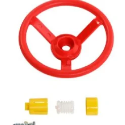 New Steering Wheel Red with a Yellow Horn Climbing Accessories