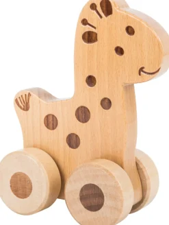 Outlet Push Along Wooden Safari Animal Pre School|Model Animals