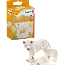 Online Lion Mother with Cubs Wild Life Model Animals