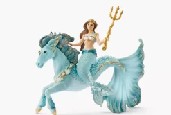 Best Mermaid Eyela on her underwater Horse Pre School|Role Play