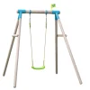 Outlet Compact Wooden Swing Frame Single Swings|Swings