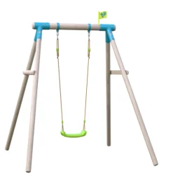 Outlet Compact Wooden Swing Frame Single Swings|Swings