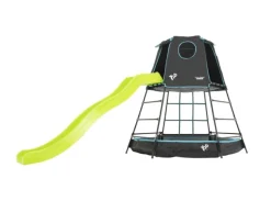 Online Explorer Metal Climbing Frame Black with Crazy Wavy Slide Pre School|Slides