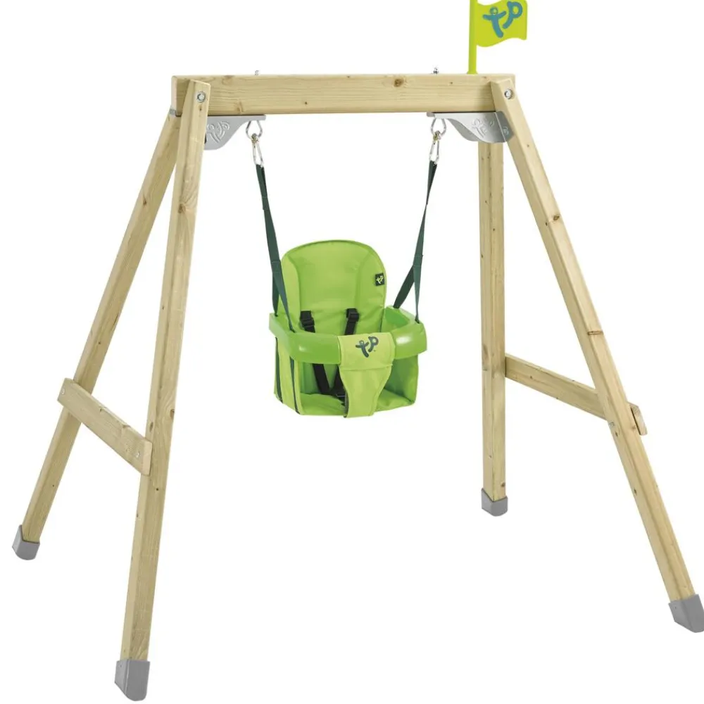Online Forest Acorn Growable Wooden Swing Set with FoldAway swing seat and single swing seat Pre School|Swings