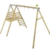 Discount Knightswood Wooden Swing Frame Double and Deck Swings|Slides