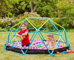 1.9m Metal Climbing Dome and Sandpit Pre School|Sandboxes