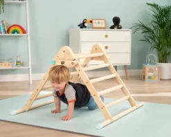 New Pikler Wooden Toddler Climbing Triangle and Slide Board Pre School|Pre School