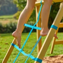 Treehouse Wooden Play Tower Cargo Net Climbing Accessories|Climbing Accessories